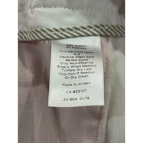 Talbots 16w Slim Crop Papaya Colored Pants - Picture 6 of 7